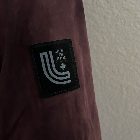 Lole NWT Faith L Edition Sz XS Jacket El Capitane Maroon Full Zip LUW0638 Vegan - Picture 3 of 9